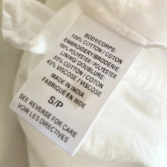 Cami NYC Carolina Floral Applique White Long Sleeve Mini Dress Size Small - Picture 13 of 16